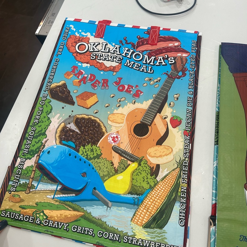 Oklahoma state Trader Joe’s bag